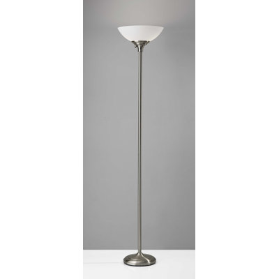 Tailored Black Metal Torchiere with Bright Illumination main image 1